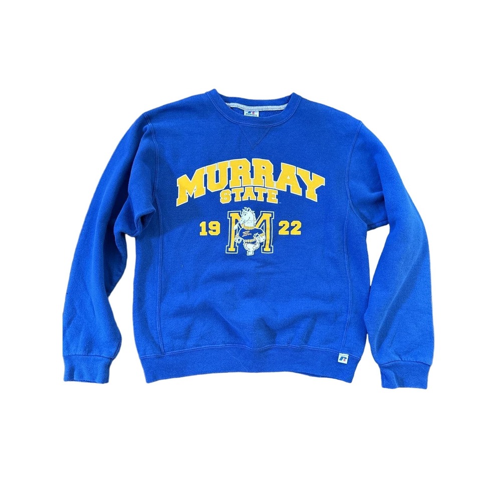 Murray State Crewneck Sweatshirt Size S Blue College Spellout Russell